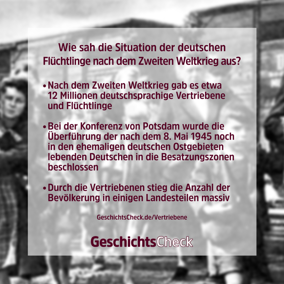 Die überlebten flohen mitten im Winter meist zu Fuß oder auf Fuhrwerken über überfüllte Verkehrswege im Januar 1945 waren über drei Millionen